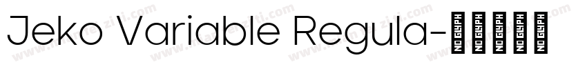 Jeko Variable Regula字体转换